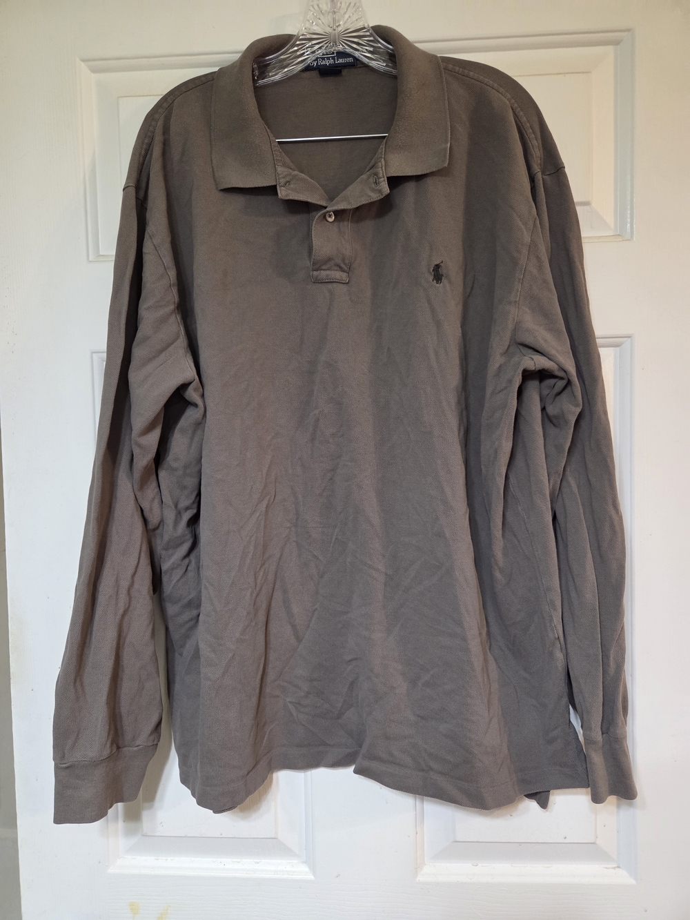 Ralph Lauren Men's Long-Sleeve Polo Shirt - Taupe